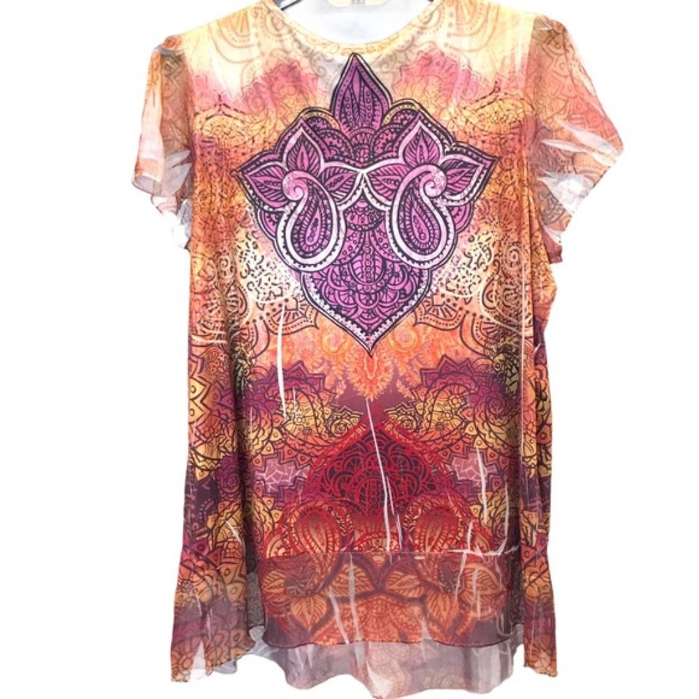 Unity Embellished Top Plus sz 2X - Picture 2 of 5